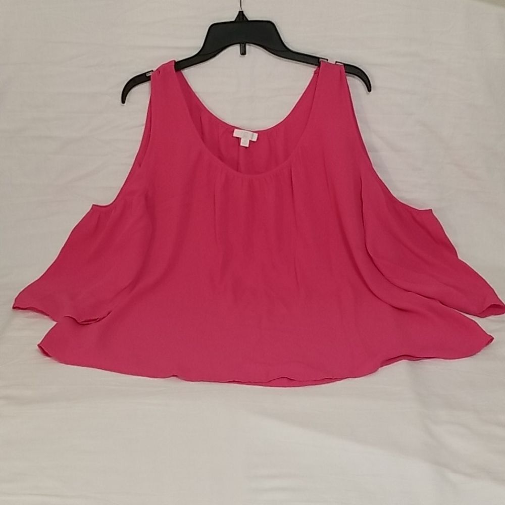Charming‎ Charlie's Dark Rose Open Shoulder Blouse Size M